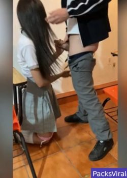 Estudiante flaquita adicta a la leche 7